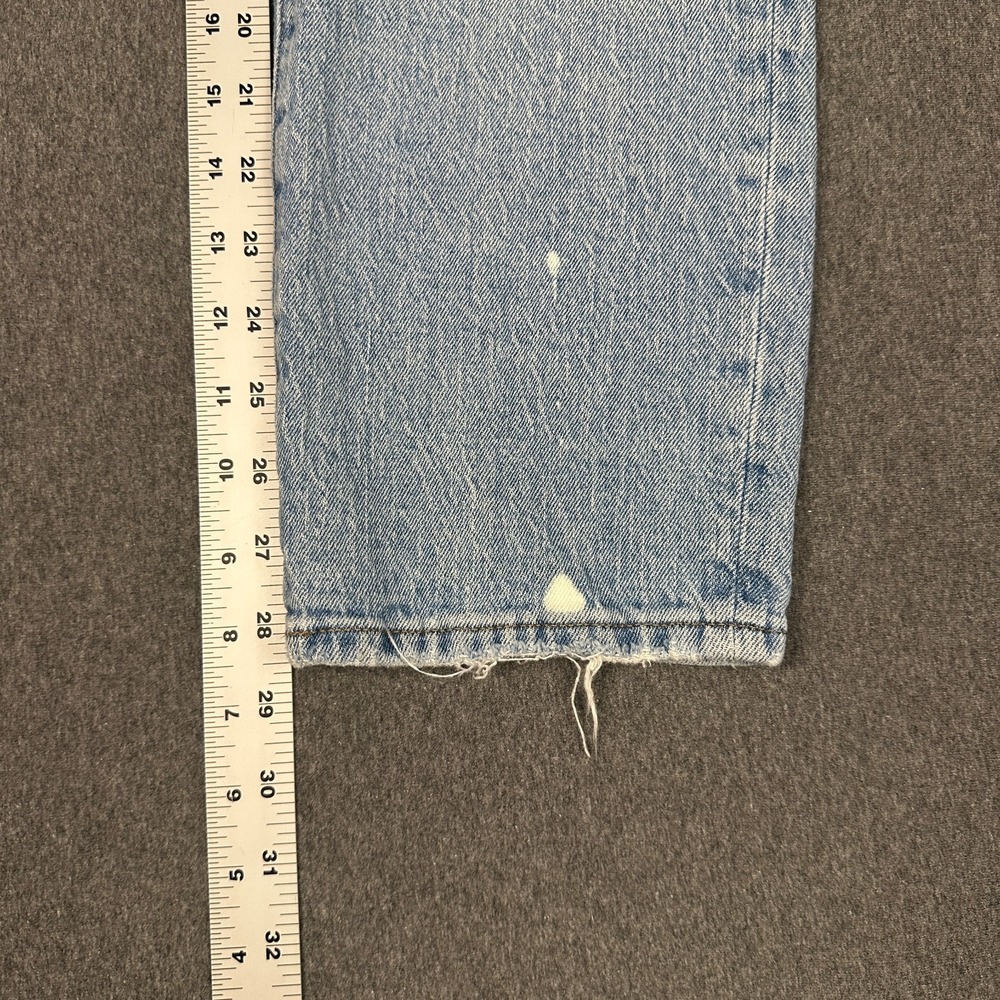 Madewell The Perfect Vintage Straight Jean Light Wash Raw Hem Women's 24 - Picture 7 of 10
